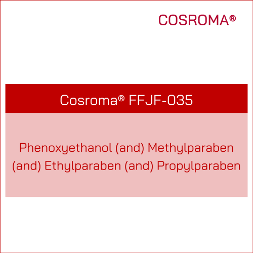 Phenoxyethanol (and) Methylparaben (and) Ethylparaben (and) Propylparaben Cosroma® FFJF-035