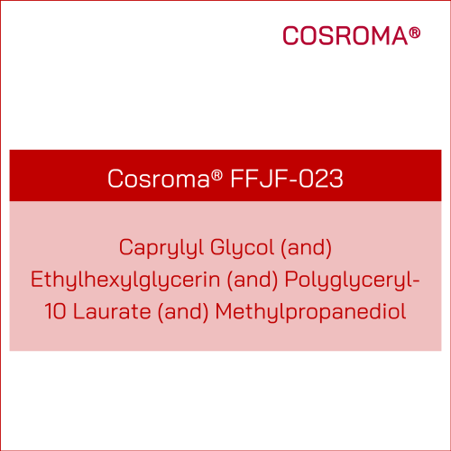 Caprylyl Glycol (and) Ethylhexylglycerin (and) Polyglyceryl-10 Laurate (and) Methylpropanediol Cosroma® FFJF-023