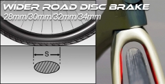 Hyper road disc brake rims