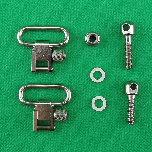 1inch 115 Rifle Swivel Set Nickel Bright Finish