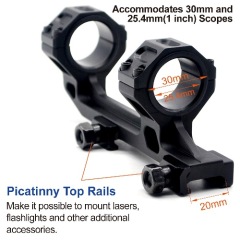Tactical Dual Rings 25.4mm 30mm Riflescope Scope Mount