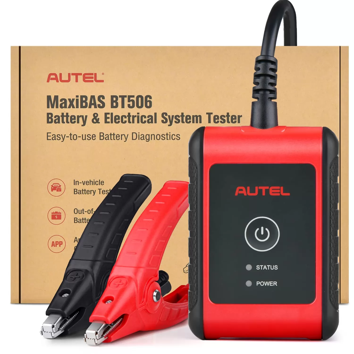 Autel MaxiBAS BT506 Battery Tester with Intelligent Battery Health Cold Cranking Ability