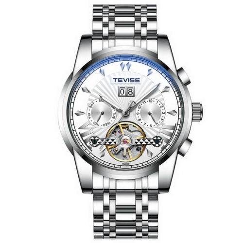TEVISE light luxury fashion leisure flywheel calendar display luminous waterproof automatic men's watch