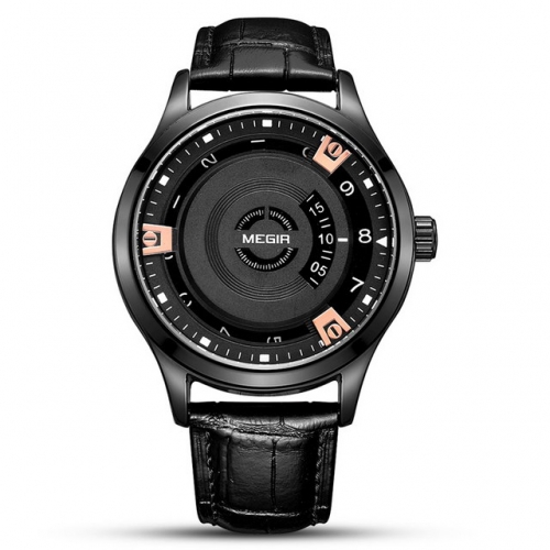 MEGIR New Sports Waterproof Watch Men'S Quartz Watch Without Hour Hand Special Watch