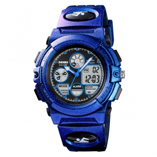 SKMEI Outdoor Sport Waterproof Chronograph Camouflage Mirage Color Fashion Electronic Kids Watch
