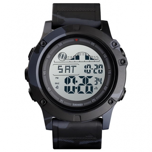 SKMEI Simplicity Camouflage Big Dial Outdoor Sport Chronograph Alarm Clock Waterproof Electronic Men's Watch