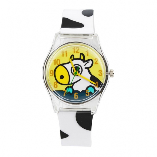 WL Transparent Case Girlish Series Fashion Lovely Colorful Pattern Hot Sale Waterproof Quartz Kids Watch