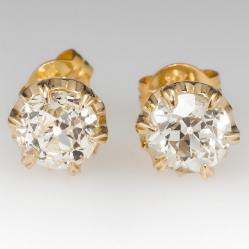 925 Sterling Silver Earrings Mozanstone Earrings Crown Six-Claw Earrings Women Fashion Jewelry