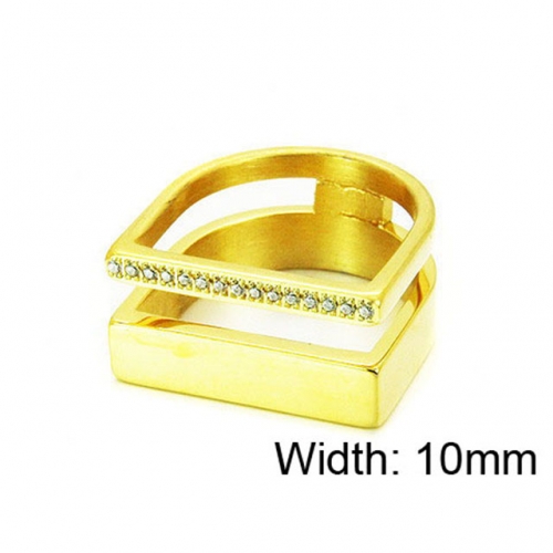 Wholesale Stainless Steel 316L Small CZ Rings NO.#BC16R0028HIZ