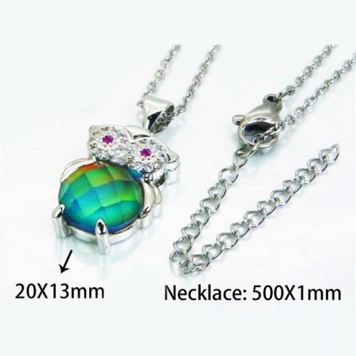 Wholesale Stainless Steel 316L Animal Style Necklace NO.#BC54N0075HZL