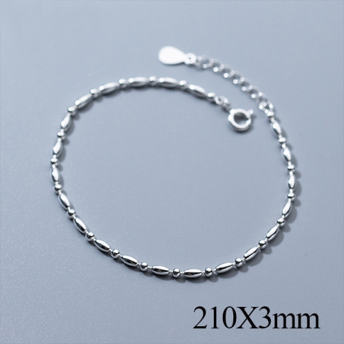 BC Wholesale S925 Sterling Silver Anklet Women'S Fashion Anklet Silver Jewelry Anklet NO.#925J5B4649