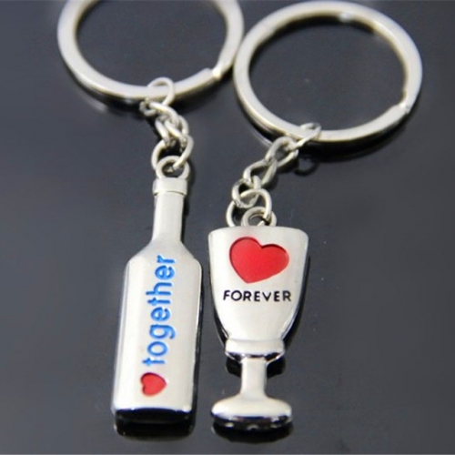 BC Wholesale Keychain Zinc Alloy Lover Couple Keychain NO.#YJ005KI35