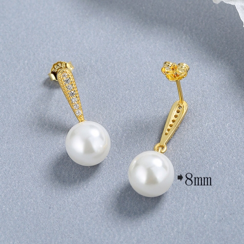 BC Wholesale 925 Sterling Silver Jewelry Earrings Good Quality Earrings NO.#925SJ8E1A044
