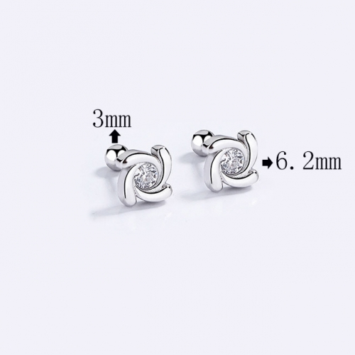 BC Wholesale 925 Sterling Silver Jewelry Earrings Good Quality Earrings NO.#925SJ8EA6008