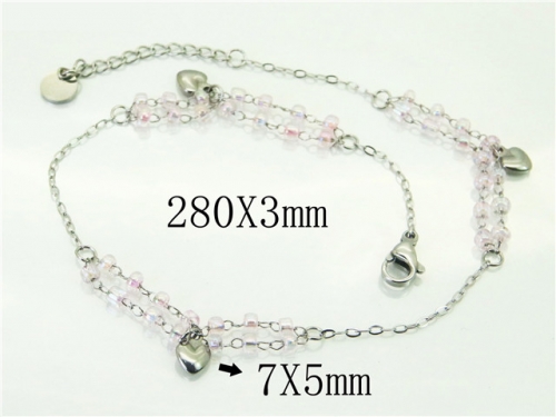 BC Wholesale Anklets Jewelry Stainless Steel 316L Anklets NO.#BC54B0505MLW