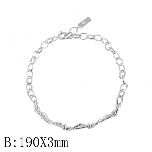 BC Wholesale 925 Silver Bracelet Jewelry Fashion Silver Bracelet NO.#925J11BA106
