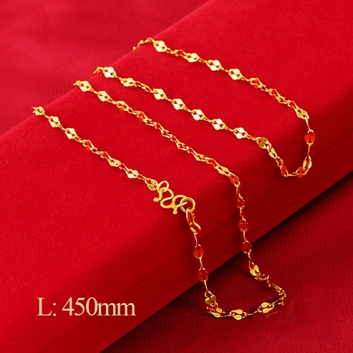 BC Wholesale 24K Gold Jewelry Women's Necklaces Cheap Jewelry Alluvial Gold Jewelry Necklaces CJ4NOXL888