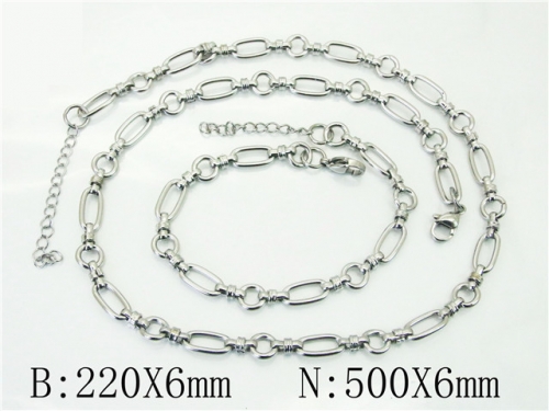 Ulyta Wholesale Jewelry Sets Stainless Steel 316L Necklace & Bracelet Set NO.#BC70S0608HJL