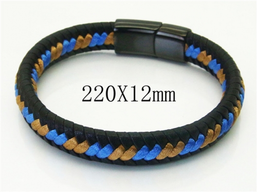 Ulyta Wholesale Jewelry Leather Bracelet Stainless Steel And Leather Bracelet Jewelry BC37B0248HXX