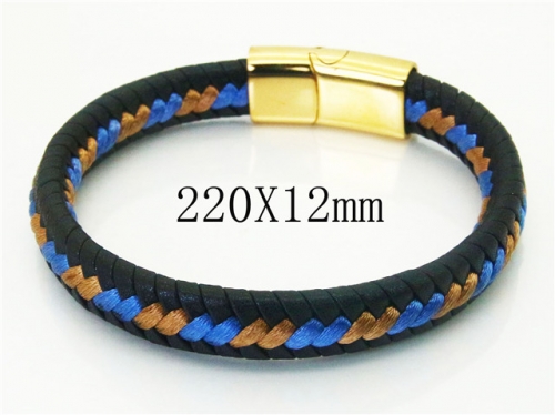 Ulyta Wholesale Jewelry Leather Bracelet Stainless Steel And Leather Bracelet Jewelry BC37B0247HHR