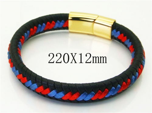 Ulyta Wholesale Jewelry Leather Bracelet Stainless Steel And Leather Bracelet Jewelry BC37B0244HHA