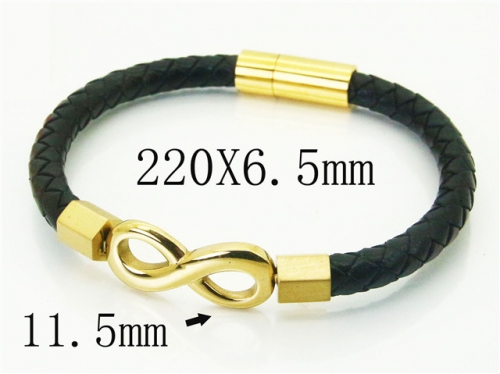 Ulyta Wholesale Jewelry Leather Bracelet Stainless Steel And Leather Bracelet Jewelry BC37B0237HIS