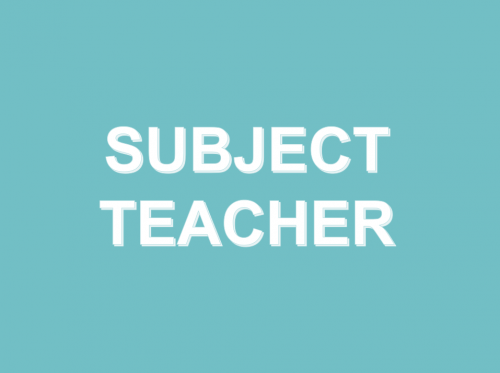 Subject Teacher