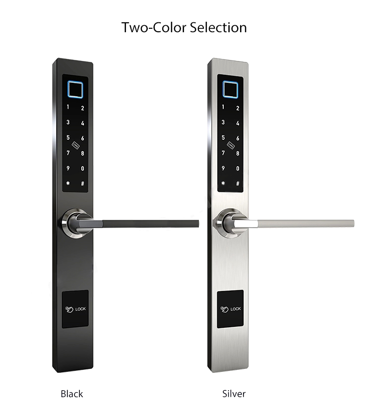 black and silver color for smart lock 
