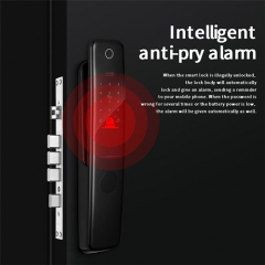 D5 Tuya smart phone app digital door lock with camera and doorbell