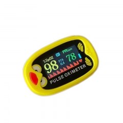 Kids Fingertip Pulse Oximeter SpO2 Blood Oxygen Monitor For
