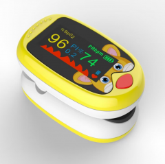 Kids Fingertip Pulse Oximeter SpO2 Blood Oxygen Monitor For