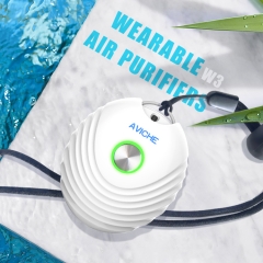 personal portable negative ion necklace ionkini wearable AVICHE W3 white air purifier