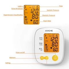 Hablando digital portátil inteligente en línea Monitor de presión arterial máquina de control brazo superior