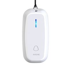 Aviche nueva tecnología mini recargable ionizador collar purificador de aire portátil para humo M5 blanco