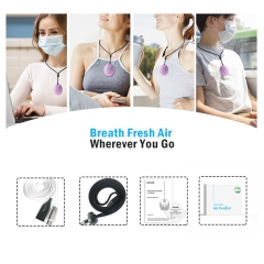 AVICHE W3 version 3.0 new updated small pink cute personalized release negative ion air purifier ion necklace