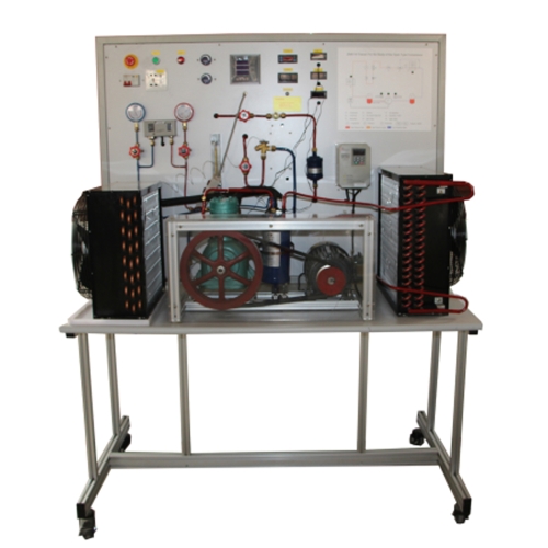 Trainer For The Study Of The Open Type Compressor Educational Equipment Vocational Training Refrigeration Training Equipment