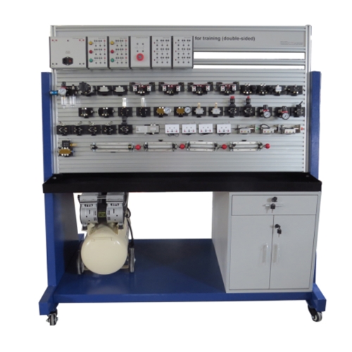 Electro-pneumatic Workbench For Training (Double-Sided) Didactic Equipment Pneumatic Workbench