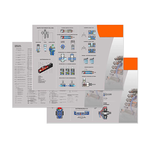 Set Of Posters On Pneumatics And Electro-Pneumatics Educational Equipment Pneumatic Training Workbench Pneumatic Training Equipment