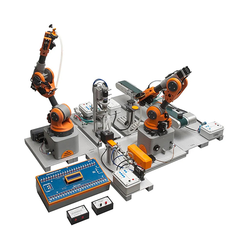 Linha de produção automatizada de perfuração e pesagem de peças Equipamento de ensino Equipamento de treinamento mecatrônico