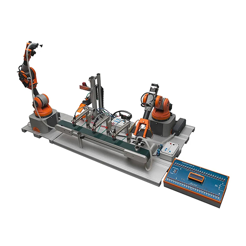 Automated Production Line Piece Identification, Thickness Measurement And Unload Educational Equipment Mechatornics Training Equipment