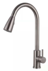 Model MS1922, Kitchen sink faucet with pull down sprayer