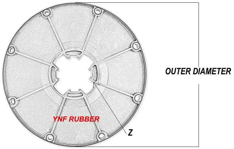 Bowex Coupling KTR BoWex FLE-PA Rigid Flange Coupling