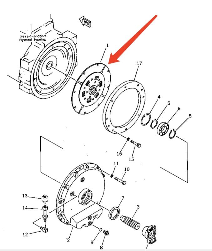 YNF0129 DISK Assemblage d'amortisseur d'embrayage 14X-12-11102