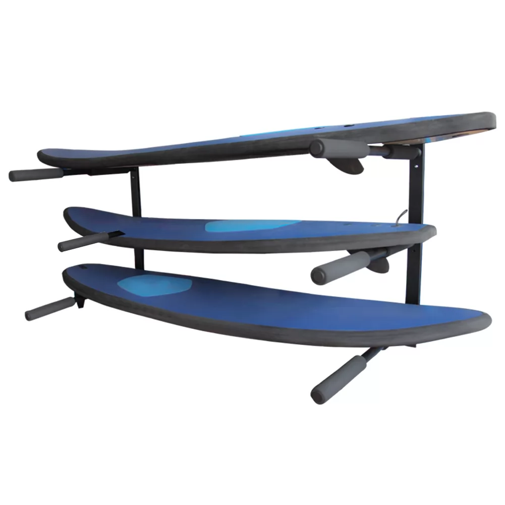 SUP and Surfboard Storage Rack with 3 Level Wall Storage Paddle Board and Longboard Racks