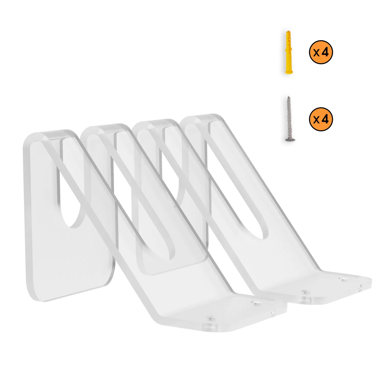 Boat Paddle Racks | Skateboard Wall Rack - Clear Acrylic Display Wall Rack for Skateboard or Paddle, Present Your Paddle/Skateboard on the Wall as a W