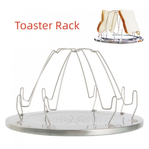 Stainless Camping Toaster Camp Stove Toaster Rack - For Indoor Baking & Outdoor Camping Picnic