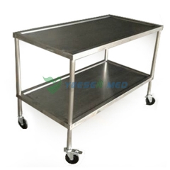 stainless steel veterinary surgical instrument trolley YSVET5105