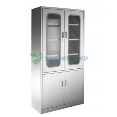 low price stainless steel veterinary double apparatus cabinet YSVET866102