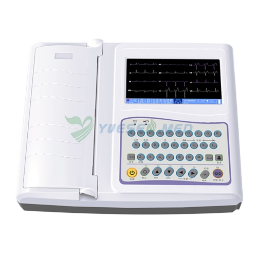 YSECG-012B Dispositif médical portatif d&#39;ECG 12 canaux de la machine 12 d&#39;ECG