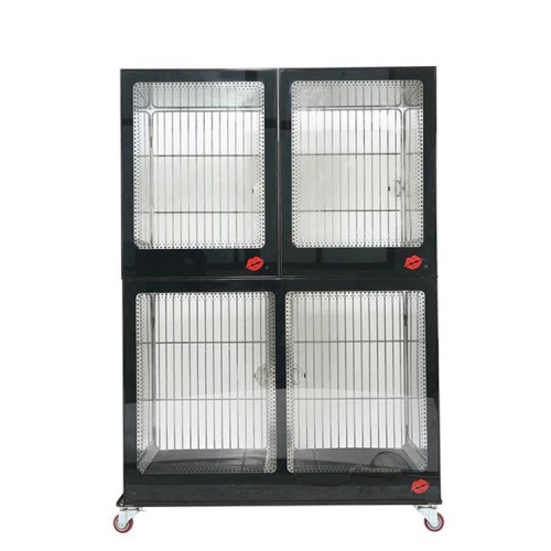 Cage pour animaux de compagnie d'affichage en acier inoxydable YSKA-505D